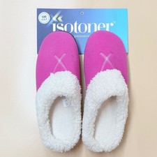 Isotoner Womens Tickled Pink Microterry Clog Slippers SM 6.5-7 06637FAL New