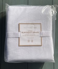 Pottery Barn Teen Blackout Drape Ombre White Cotton 52x96