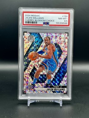 2024-25 Panini Mosaic - Jalen Williams #150 Cherry Blossom /20 PSA 8.5 Thunder