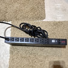 APC Metered Rack PDU AP7800 8-Outlet 100-120V 12A Power Distribution Unit