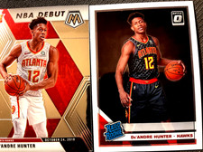 2 - 2019-20 Panini Donruss Optic De’Andre Hunter #198 Mosaic #266 Rookie Cards