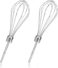 2pcs Hand Mixer Beaters Attachments, Stainless Steel silver 