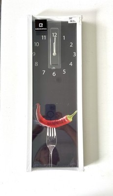 Eurographics. Wanduhr, Küchenuhr  aus Glas OVP. Verschweißt!
