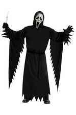 Brand New Aged Ghost Face Scream Plus Size Costume
