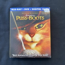 Puss In Boots Blu-ray By Antonio Banderas - w/Insert FREE SHIP
