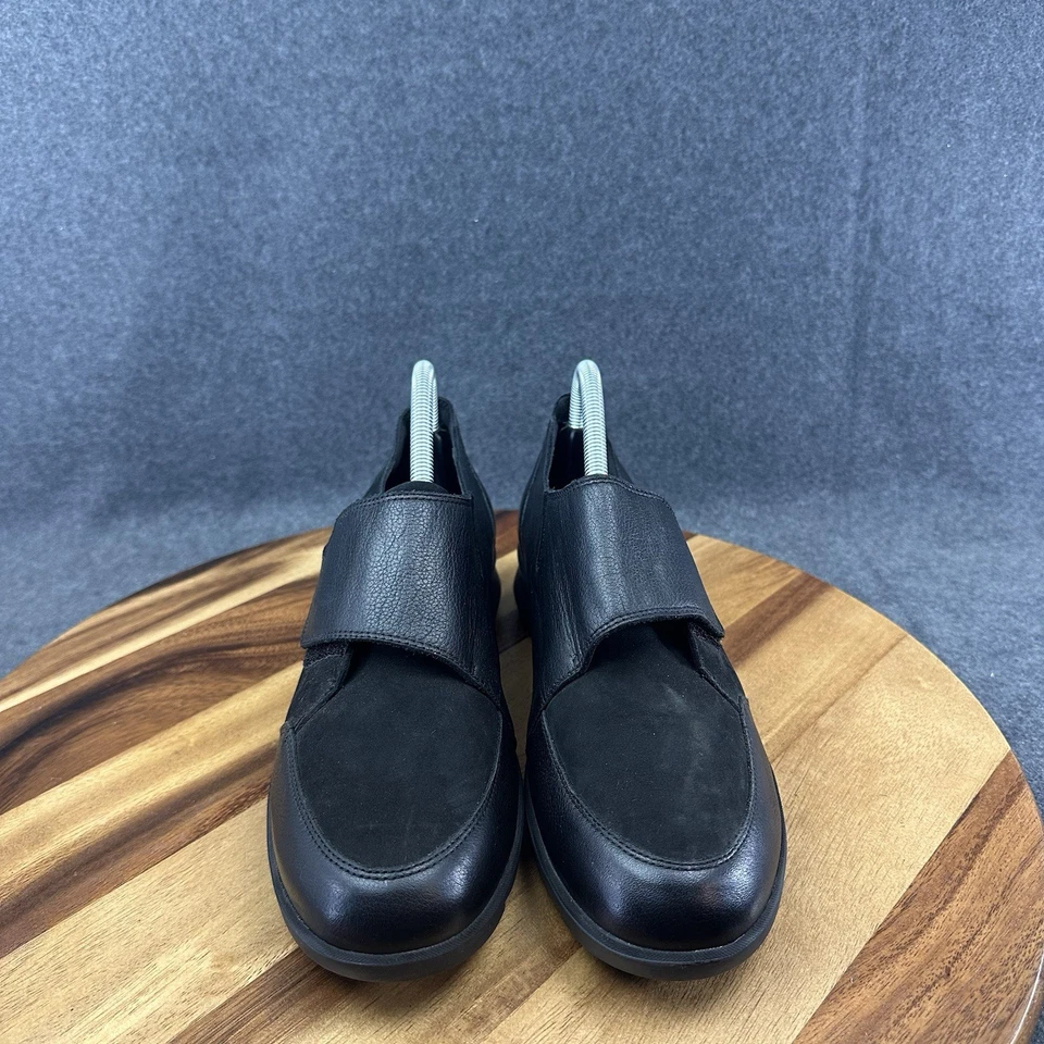 Mocassim Mephisto Air Jet Colombe Monk-Strap Feminino Tamanho 9.5 Couro Preto - Imagem 3 de 4