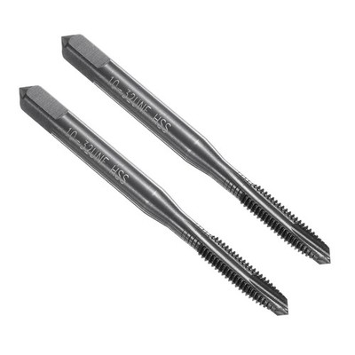 Spiral Point Tap 10-32 UNF 2B Nitride Coated M2 HSS Machine Threading Tap 2pcs