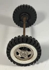 Vintage Tonka Set Of 2 Wheels Whitewall Tires Axle Assembly Parts Restore Custom