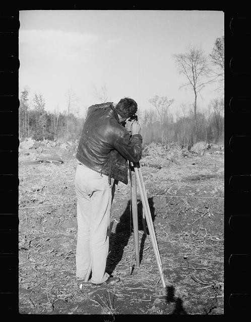 Untitled,Unidentifed Man,Land Surveyor,Farm Security Administration,FSA,1