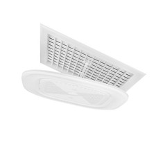 Non Drilling Air Conditioner Deflector Cover 40x40x5cm Square Ceiling Vent