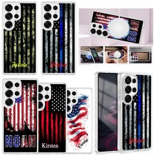 USA Flags Magnet Custom Case For Samsung S26/S25 FE/A17/A57/A37 Anti-shock Cover