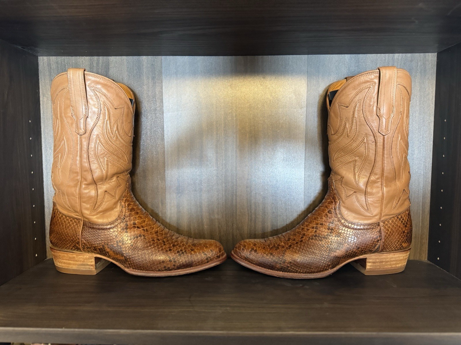 Tecovas “The Brady” Tan Python Size 13D - image 2