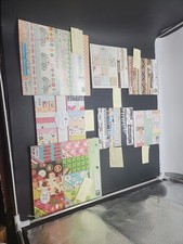 LOT OF 7 Designer Paper SCRAPBOOK, JUNK JOURNAL TRAVEL HOLIDAY 170 SHEETS