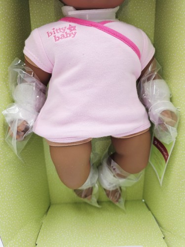 American Girl Bitty Baby Doll - Black Hair, Brown Eyes, Dark Skin - New Part Box - Picture 5 of 13