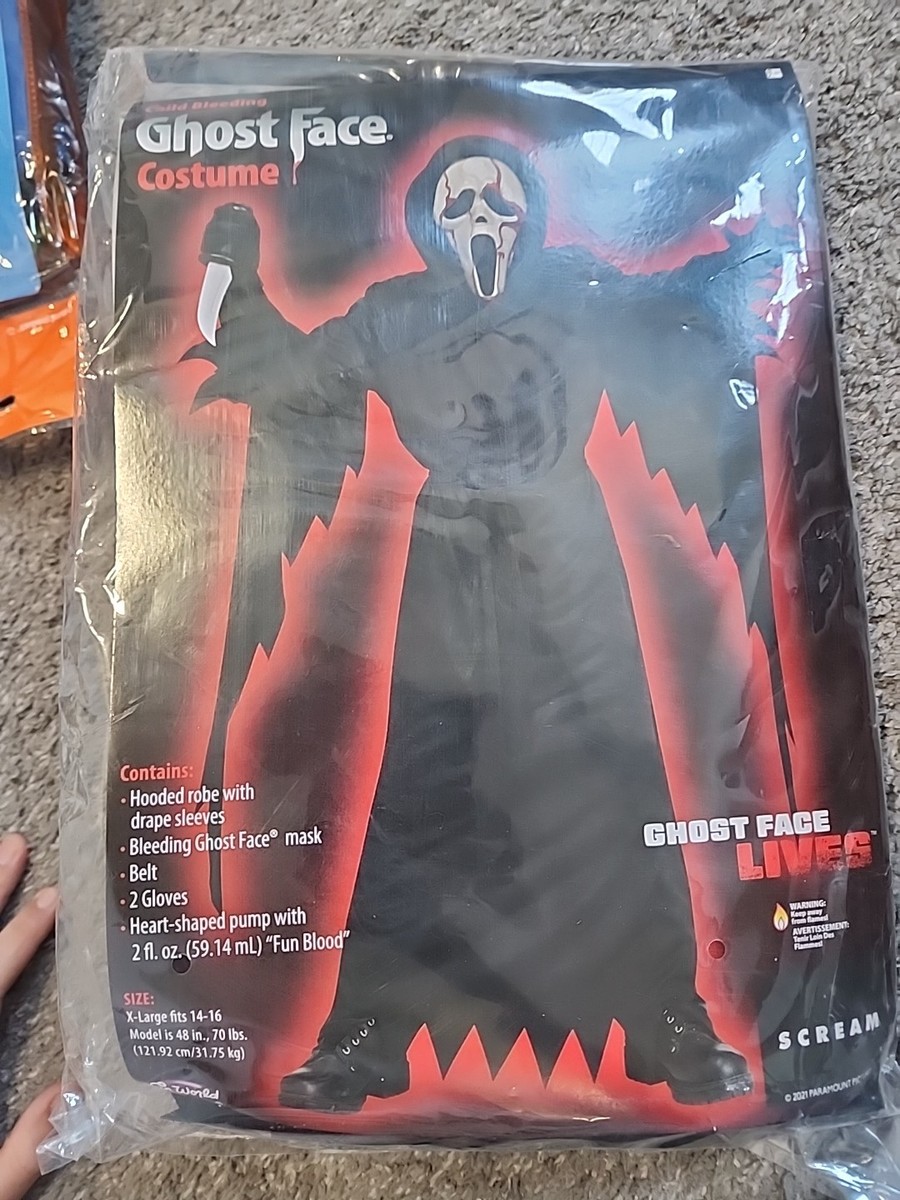 Scream Ghost Face Halloween Costume, Child XL | eBay