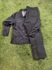 Vintage 70s Levis Orange Tab Jacket(M) + Jean(42x30) Set, Pearl Snap, Western
