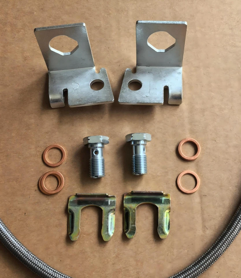 Rear Brake Lines Kit Stainless 1997-2004 Chevrolet Corvette C5 Z06 Disc Foto 2 de 2