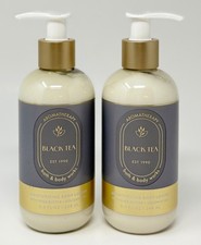 2 BATH BODY WORKS AROMATHERAPY BLACK TEA MOISTURIZING LOTION CREAM PUMP SHEA