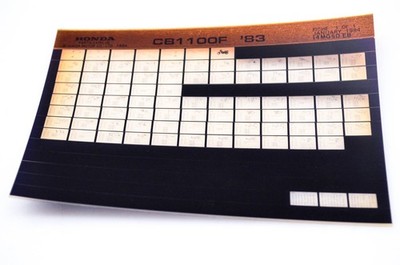 OEM Honda CB1100F 1984/January '83 Parts Catalog Microfiche