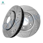 Front Drilled Slotted Brake Disc Rotors 302mm For 2008-2016 Dodge Grand Caravan