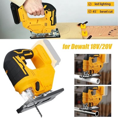 Cordless Jig Saw for Dewalt 20V Battery, Brushless Jig Saw with LED Work Light