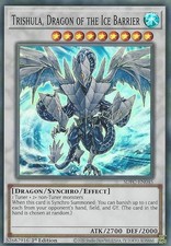 Trishula, Dragon of the Ice Barrier - SDFC-EN045 - Super Rare - 1st Edition Ligh