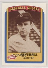 1990 Swell Baseball Greats Rick Ferrell #86 HOF 1md