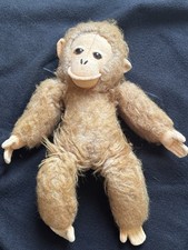 Vintage R. Dakin Monkey 1977 Mohair fur stuffed plush toy