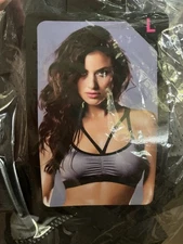Seven 'Til Midnight Strike Black Gray Sports Bra Strap Back Women’s Medium M