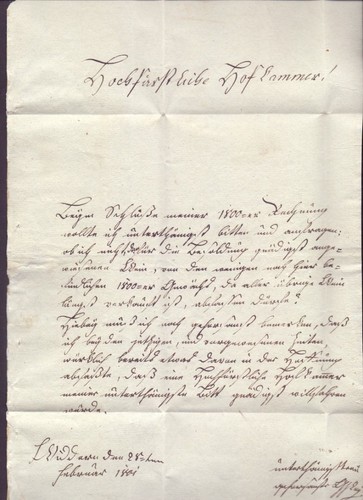 Vorphilabrief Faltbrief Baden 1801 mit kleinem L1-Stempel ADELSHEIM (662) - Bild 3 von 4