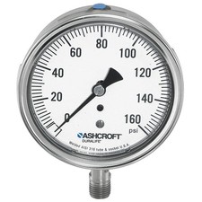 ASHCROFT 351009SW02L300 Gauge,Pressure,0 to 300 psi,1 Percent 33HT14