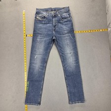 Diesel Jeans Youth 14 Blue D-Eetar J Tapered Slim Stretch Distressed KXB9M