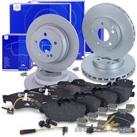 ATE Bremsscheiben +BelÄGe+Kontakte Vorne+Hinten FÜR Mercedes E-KLASSE W211 S211