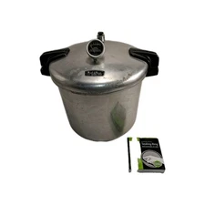 Vintage Sears Roebuck Maid of Honor Aluminum 21 qt Pressure Cooker New Seals