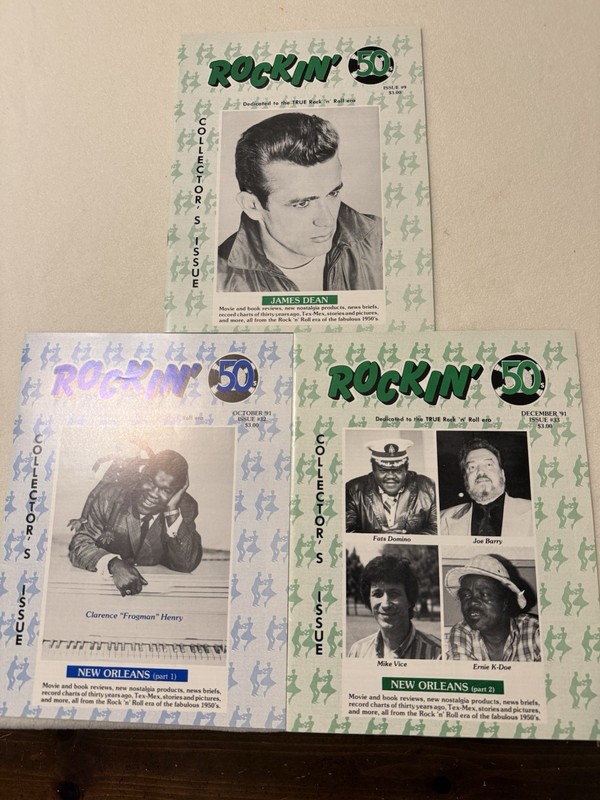 3 Rockin 50s Magazines In Mint Condition