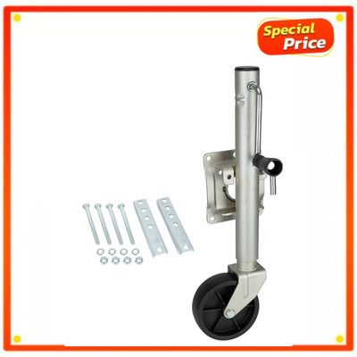 TowSmart 7286 Boat Trailer Jack 1000lb Swivel Sidewind Wheel