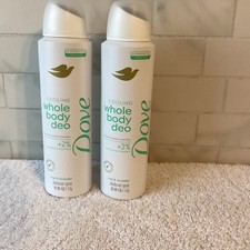 Lot Of Two Dove Whole Body Deodorant Cooling Spray Sage  Lavender Aluminum Free