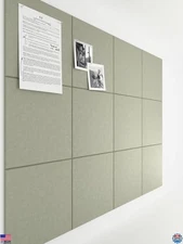 Bumusty Large Cork Board 47"x35" Alternative - 12 Pack Felt Wall Tiles with 70