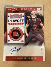 2019 Jamie Gillan Panini Contenders Playoff Ticket /99 Rookie Auto Card #297 