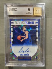 Luka Doncic 2018-19 Panini NBA Hoops Rookie Ink Auto BGS Graded 9 GEM 10 Auto
