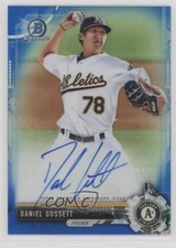 2017 Bowman Chrome Prospect Blue Refractor /150 Daniel Gossett #CPA-DG Auto 7rd