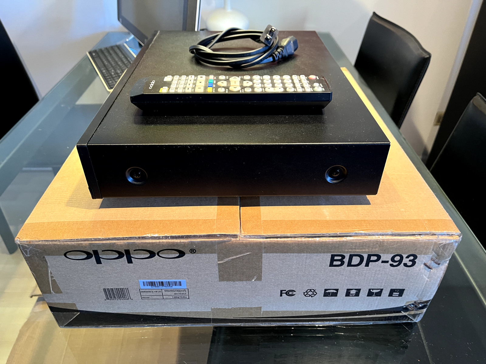 OPPO BDP-93 Blu-Ray DVD SACD CD Player w/Remote WiFi Dongle And HDMI EXCELLENT