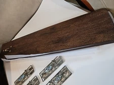 5 Harbor Breeze BOLTZ III Ceiling Fan Blades 22 In & 5 Brushed Nickel Mounts NEW