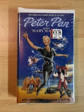 New ( Sealed ) Peter Pan Clamshell VHS (Mary Martin) 30th Anniversary Collection