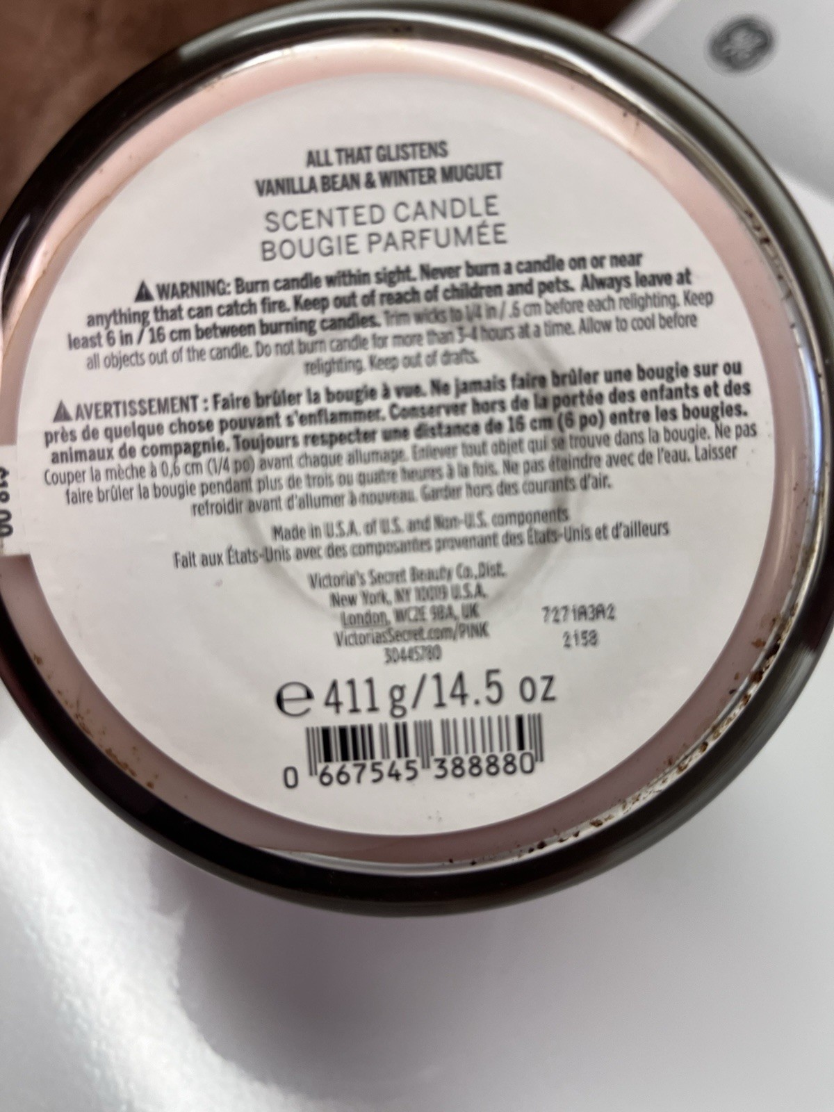 Victoria's Secret pink light me up candle retired or All that Glistens