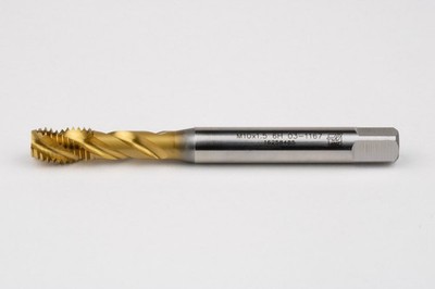 Haas M10x1.5 M HSS-E Spiral Flute Tap, 10mm Shank x 15mm Thread Length, 2.5XD