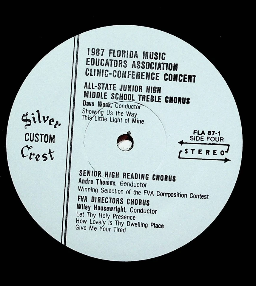 1987 Florida All-State Band Chorus Orchestra Vinyl 2-LP Record Gatefold VG+ - Image 3 of 4