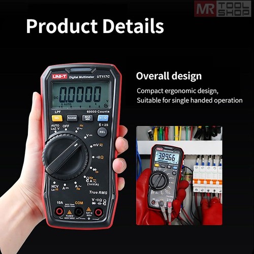 UNI-T UT117C TRMS Multimeter Bluetooth Digital 60000Bit AC DC Tester NCV LPF LoZ - Picture 16 of 31