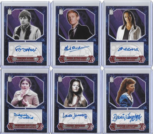 2015 Topps BBC Dr Doctor Who Autograph Cards - Blue #/50, Purple #/25, Red #/10 - Picture 4 of 41