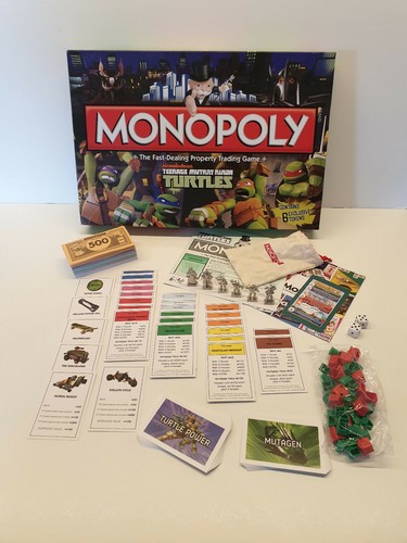 Juego de mesa Monopoly Turtles Teenage Mutant Ninja Hasbro original marca superior - Imagen 8 de 12